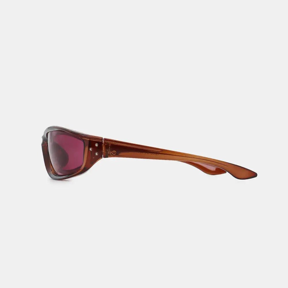 Polycarbonate Frame Rectangle Sunglasses - Charmdeals
