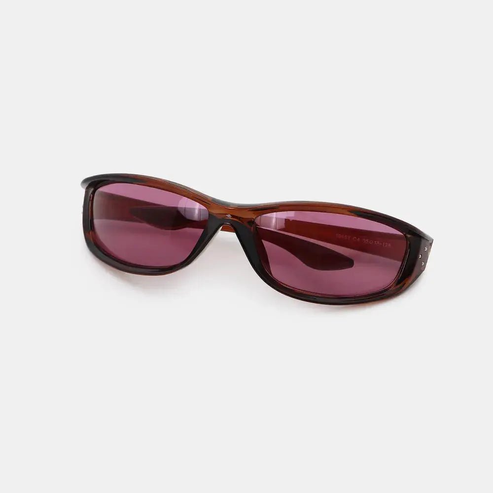 Polycarbonate Frame Rectangle Sunglasses - Charmdeals