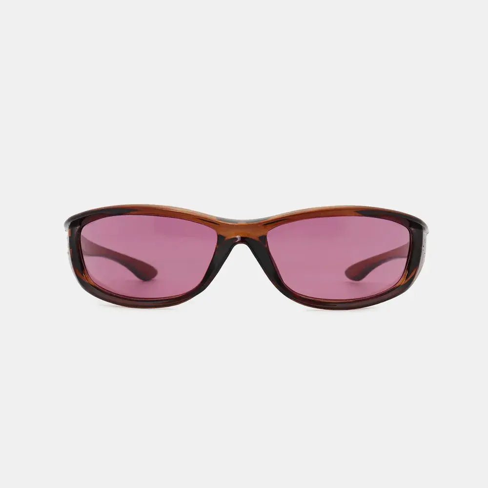 Polycarbonate Frame Rectangle Sunglasses - Charmdeals