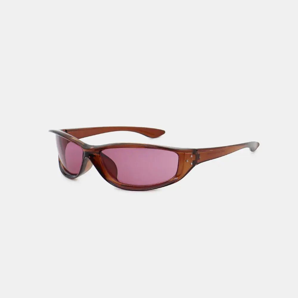 Polycarbonate Frame Rectangle Sunglasses - Charmdeals
