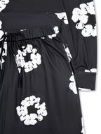 Printed Long Sleeve Hoodie and Pants Set - Charmdeals