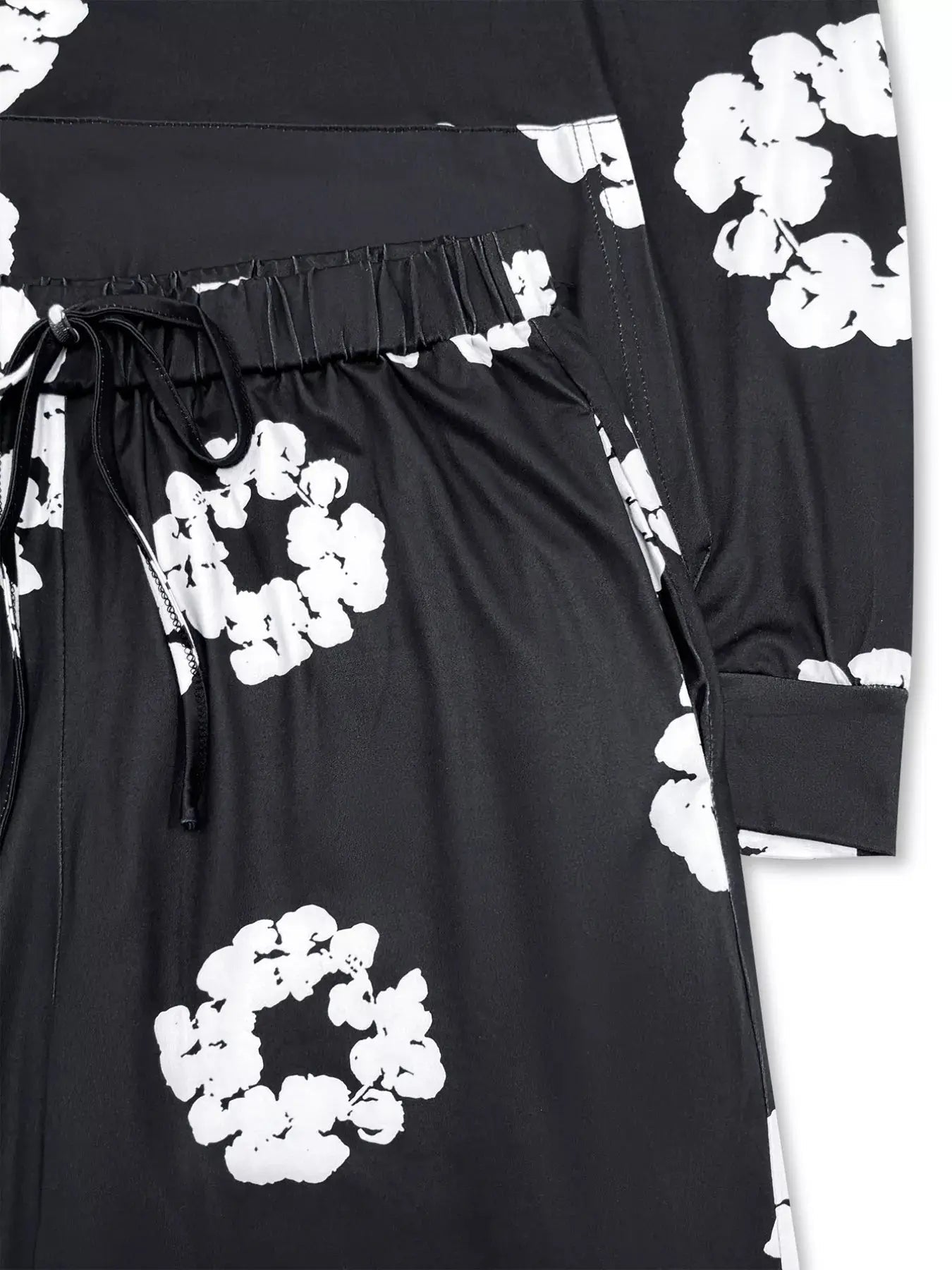 Printed Long Sleeve Hoodie and Pants Set - Charmdeals