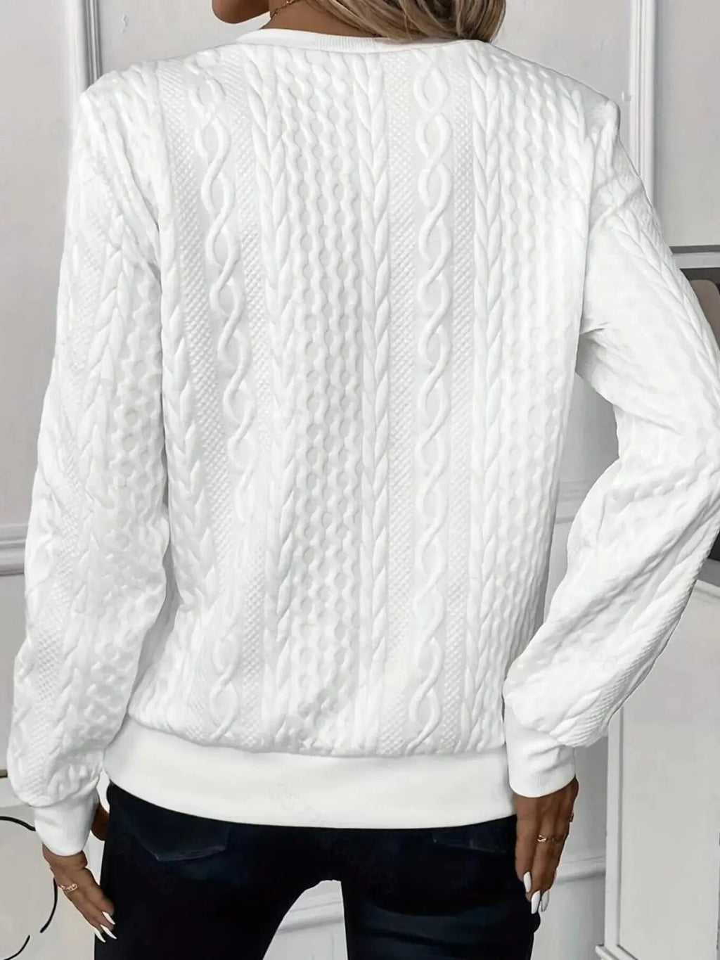 Quarter - Zip Long Sleeve Sweatshirt - Charmdeals