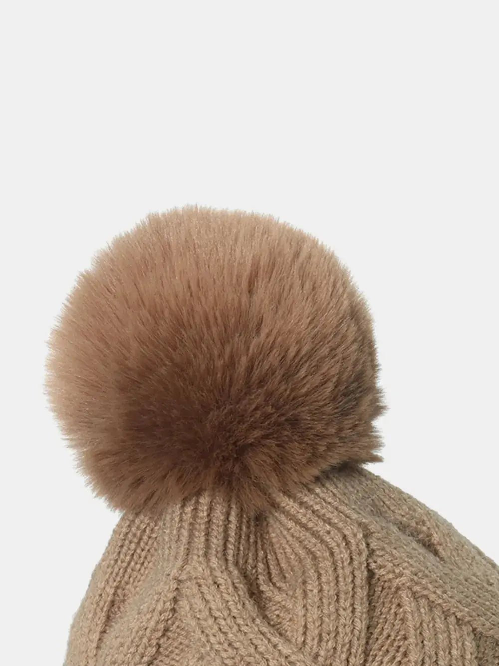 Roll Rim Hat with Pompom - Charmdeals