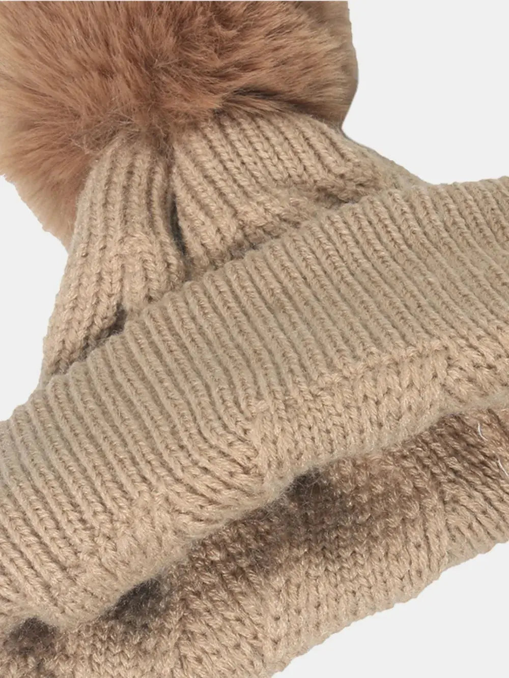 Roll Rim Hat with Pompom - Charmdeals