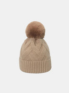 Roll Rim Hat with Pompom - Charmdeals