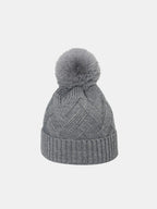 Roll Rim Hat with Pompom - Charmdeals
