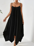 Scoop Neck Midi Cami Dress - Charmdeals