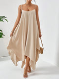 Scoop Neck Midi Cami Dress - Charmdeals