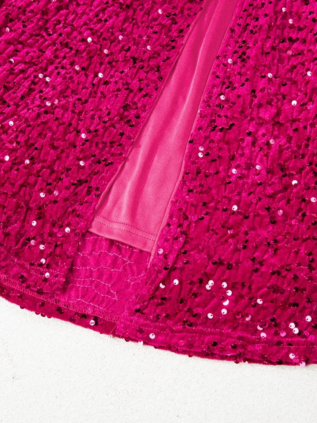 Sequin One - Shoulder Dress with High Slit - Charmdeals
