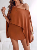 Side Slit Top and Mini Skirt Set - Charmdeals