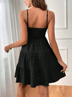 Smocked Tiered Cami Dress - Charmdeals