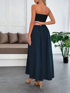 Smocked Tube Maxi Dress - Charmdeals