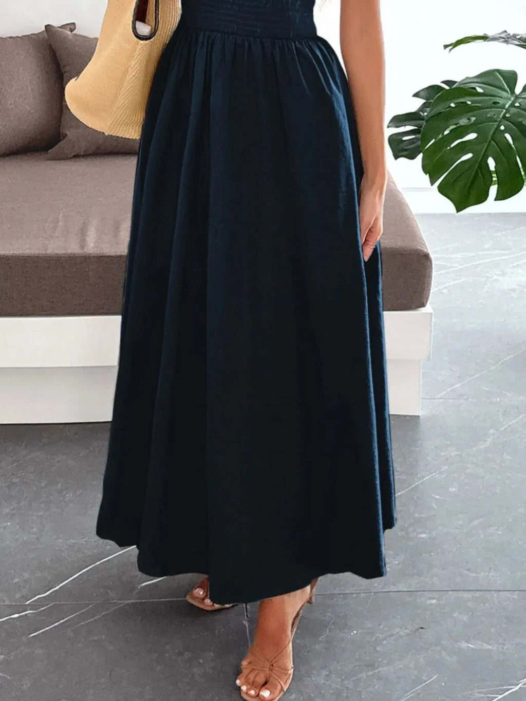 Smocked Tube Maxi Dress - Charmdeals