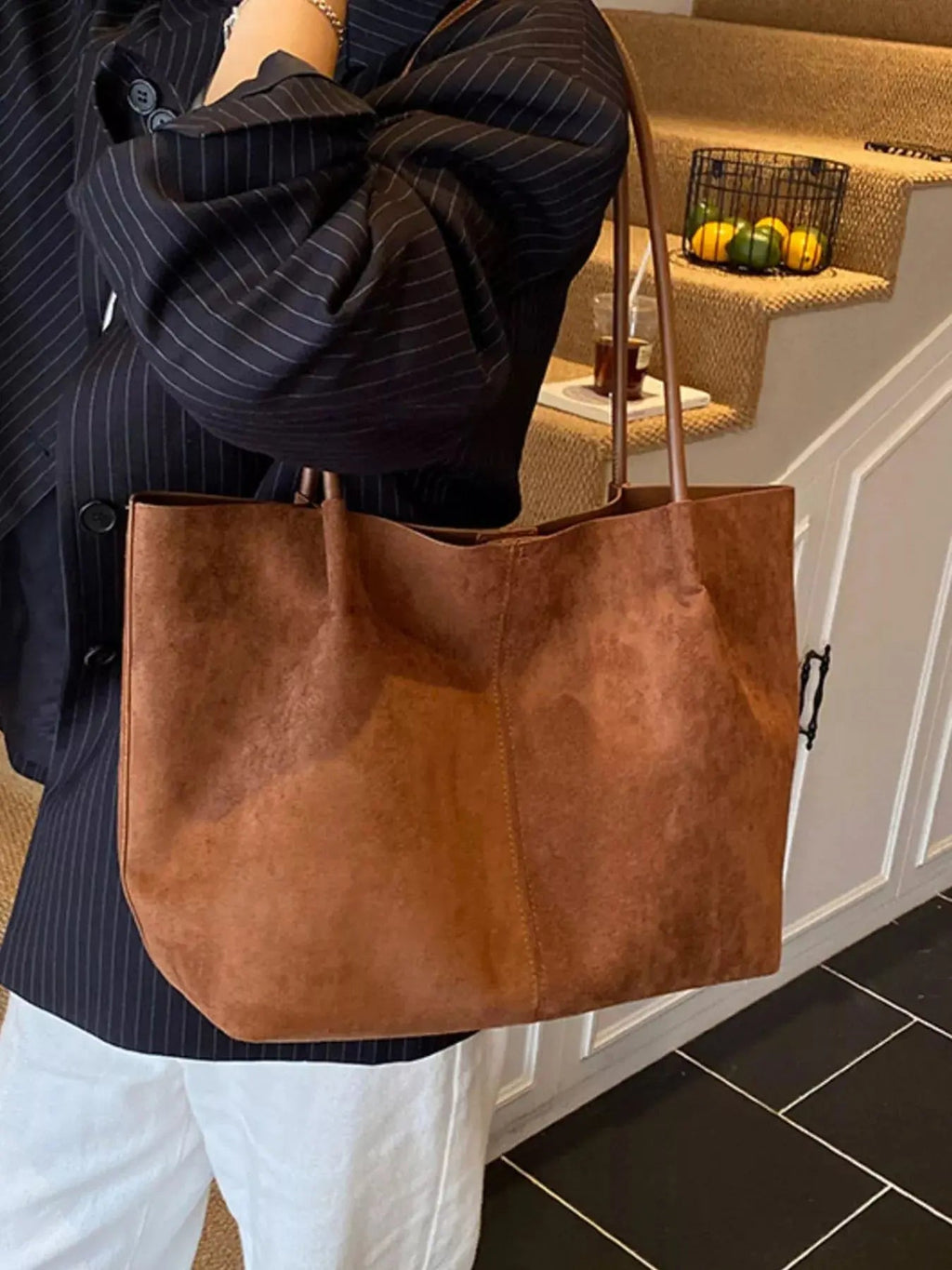 Solid Color Tote Bag - Charmdeals