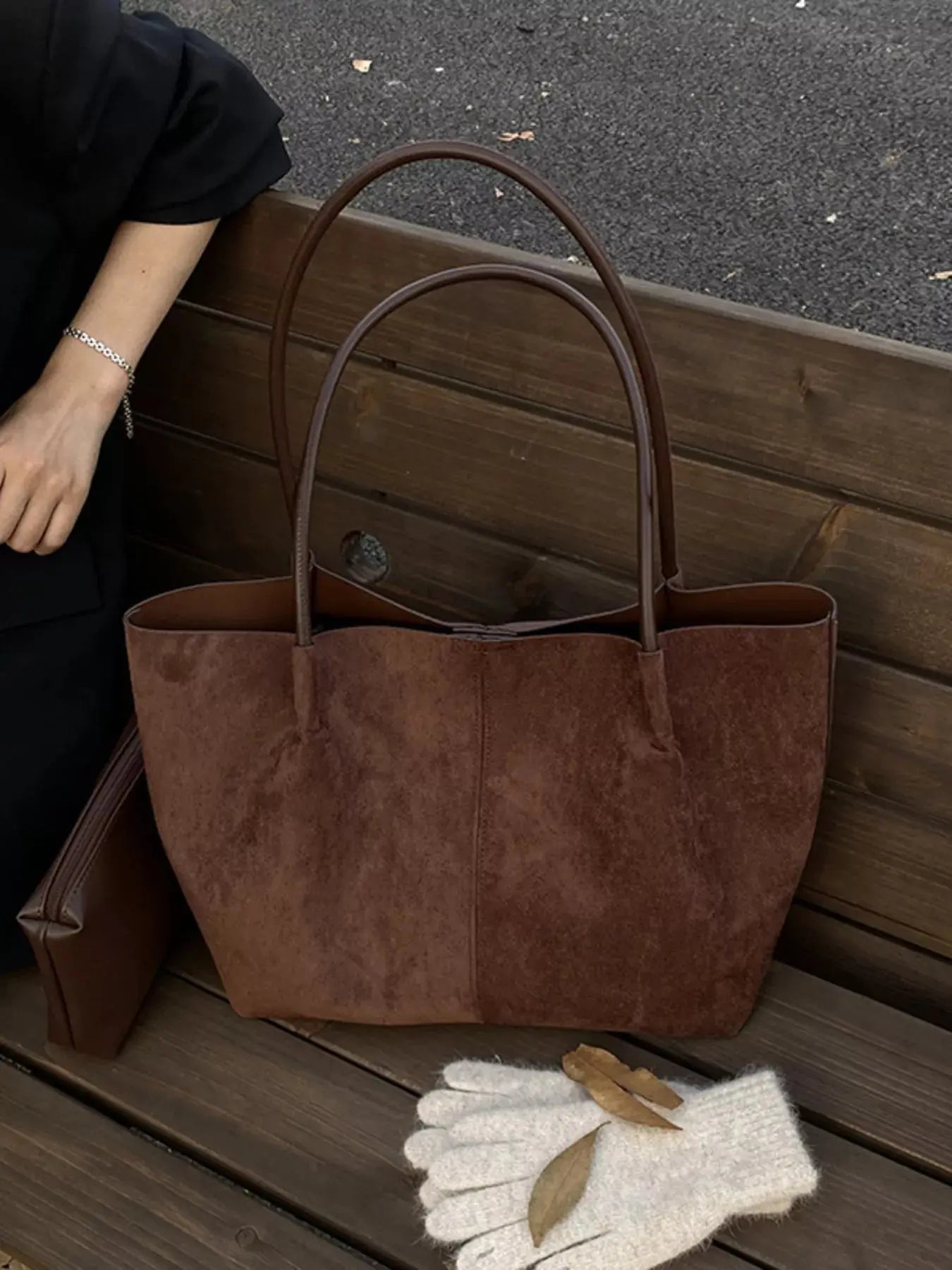 Solid Color Tote Bag - Charmdeals