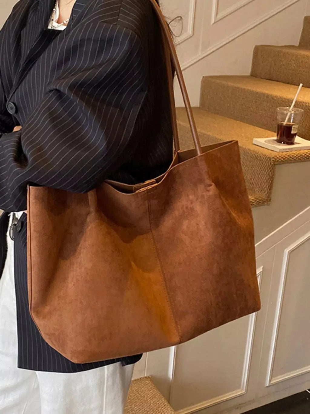 Solid Color Tote Bag - Charmdeals