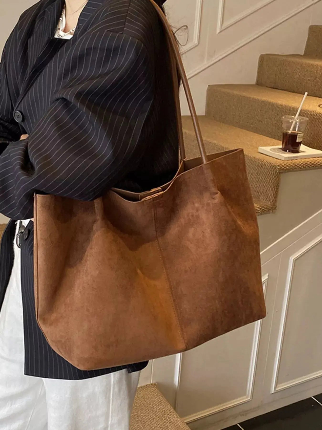 Solid Color Tote Bag - Charmdeals