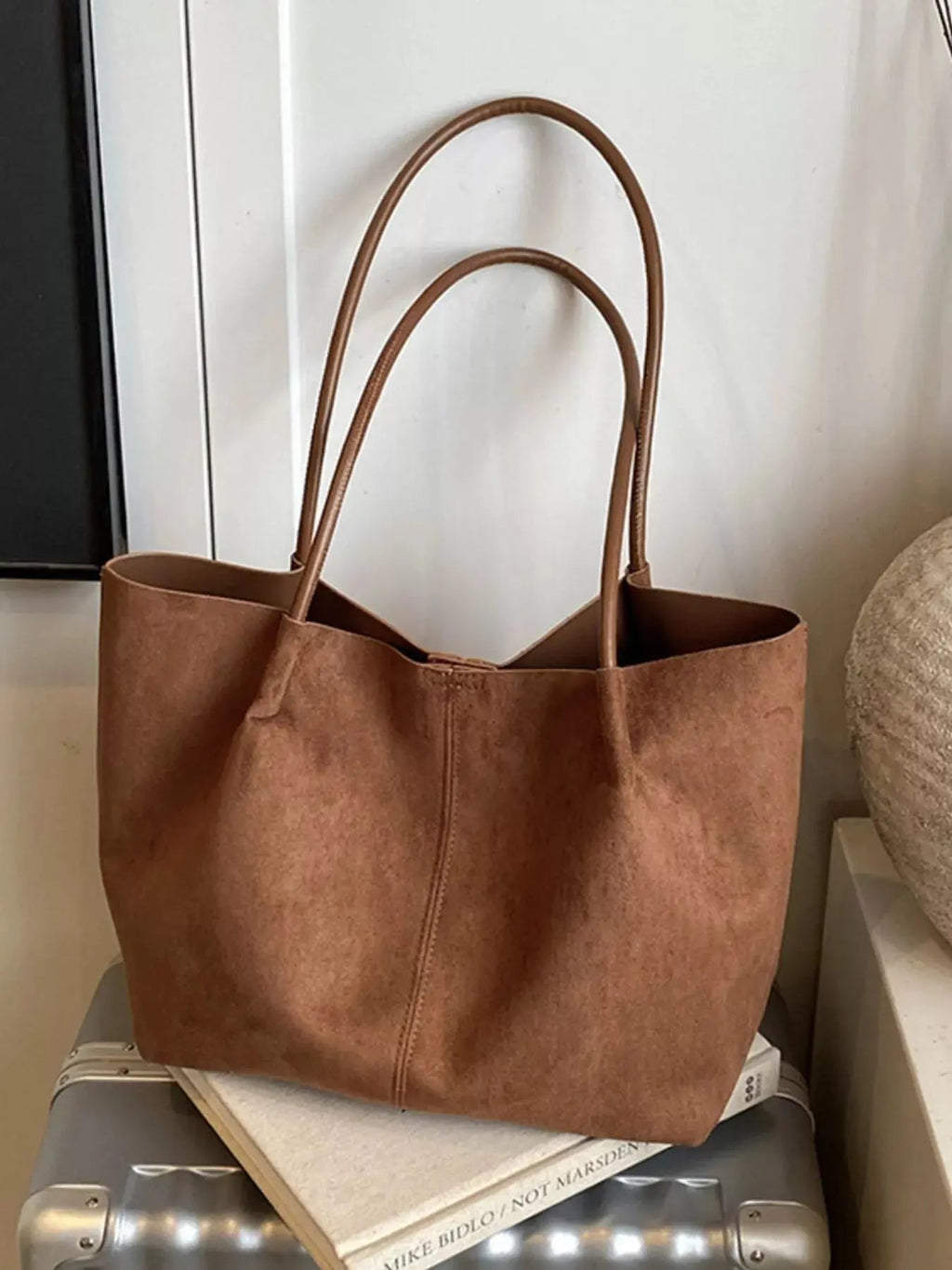 Solid Color Tote Bag - Charmdeals