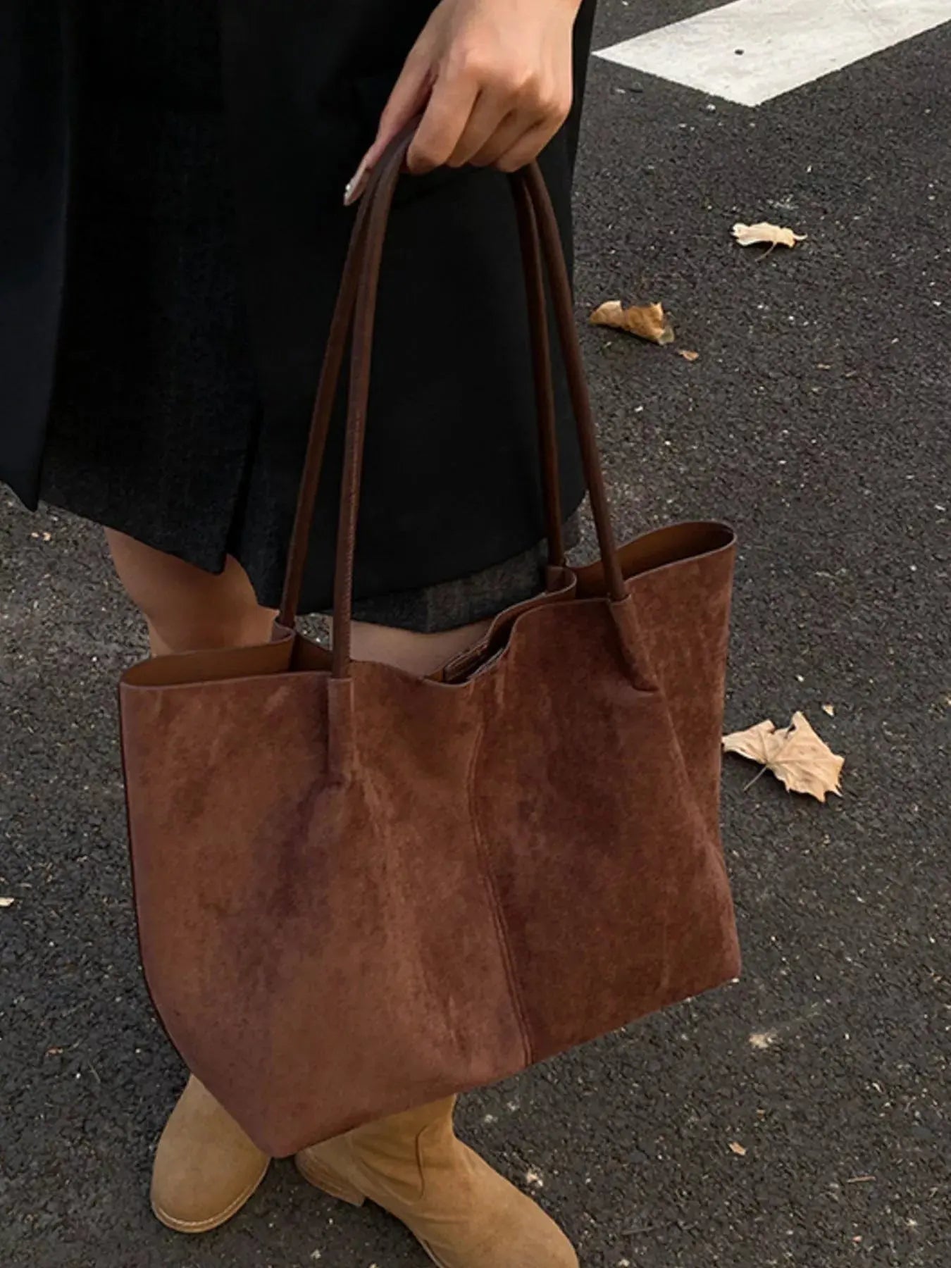 Solid Color Tote Bag - Charmdeals