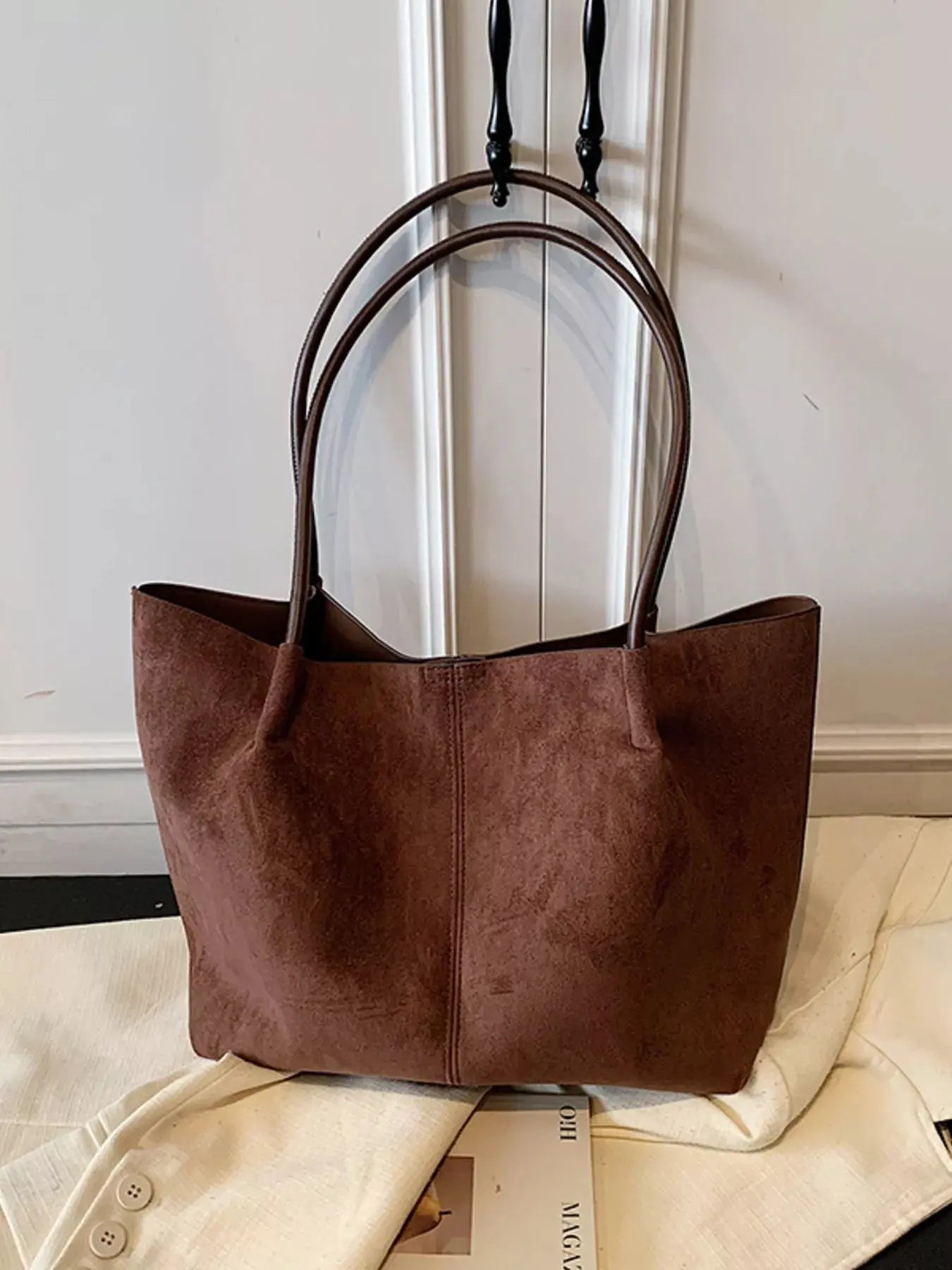 Solid Color Tote Bag - Charmdeals