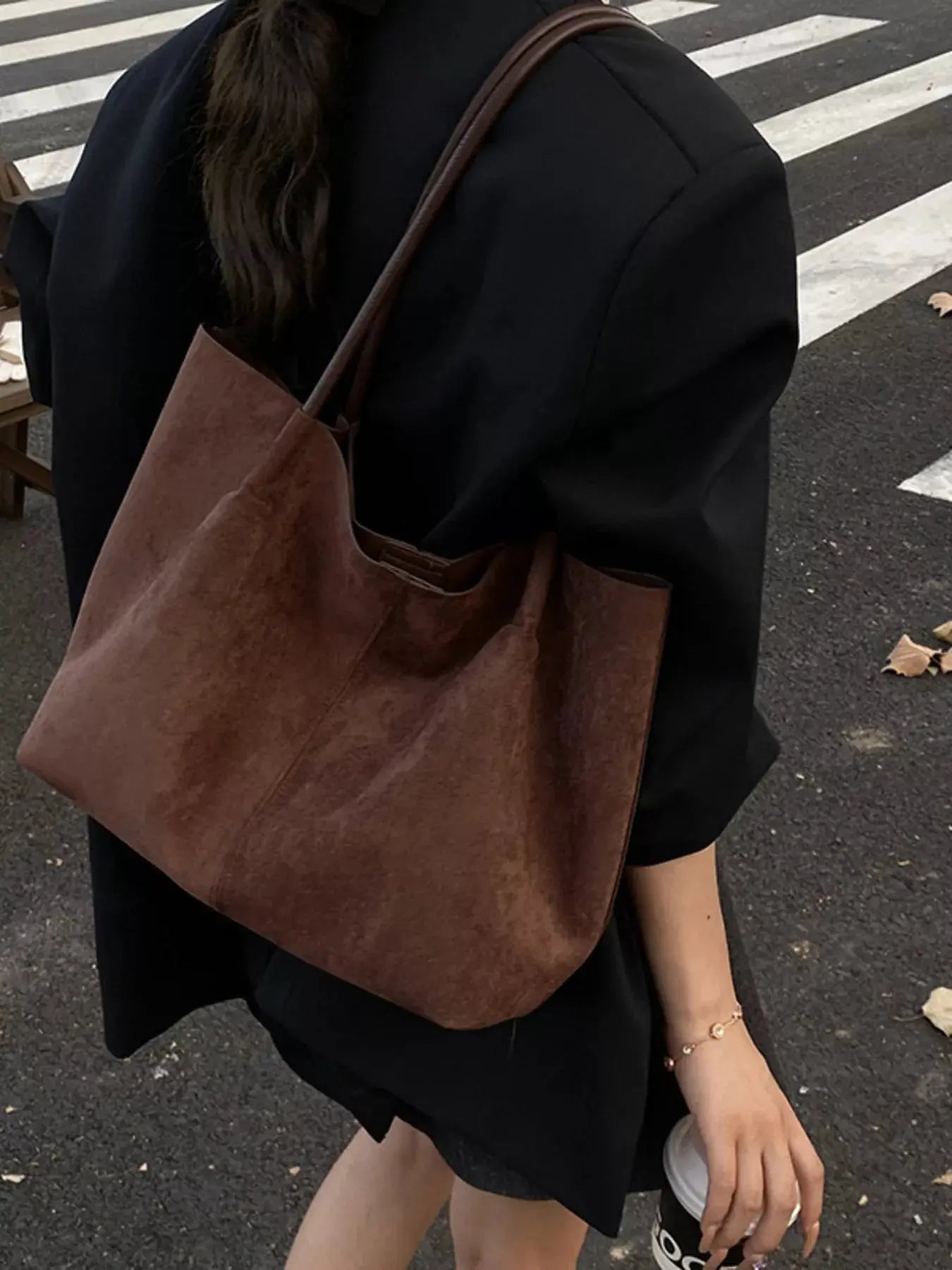 Solid Color Tote Bag - Charmdeals