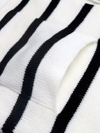 Striped Button - Front Cardigan - Charmdeals