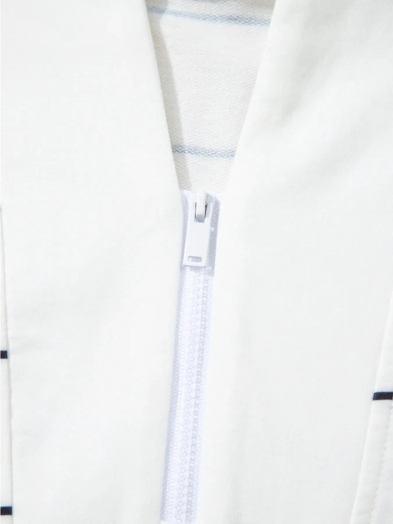 Striped Quarter Zip Sweatshirt with Relaxed Fit - Charmdeals