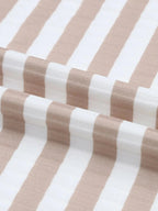 Striped Textured Knit Long Sleeve Tee - Charmdeals