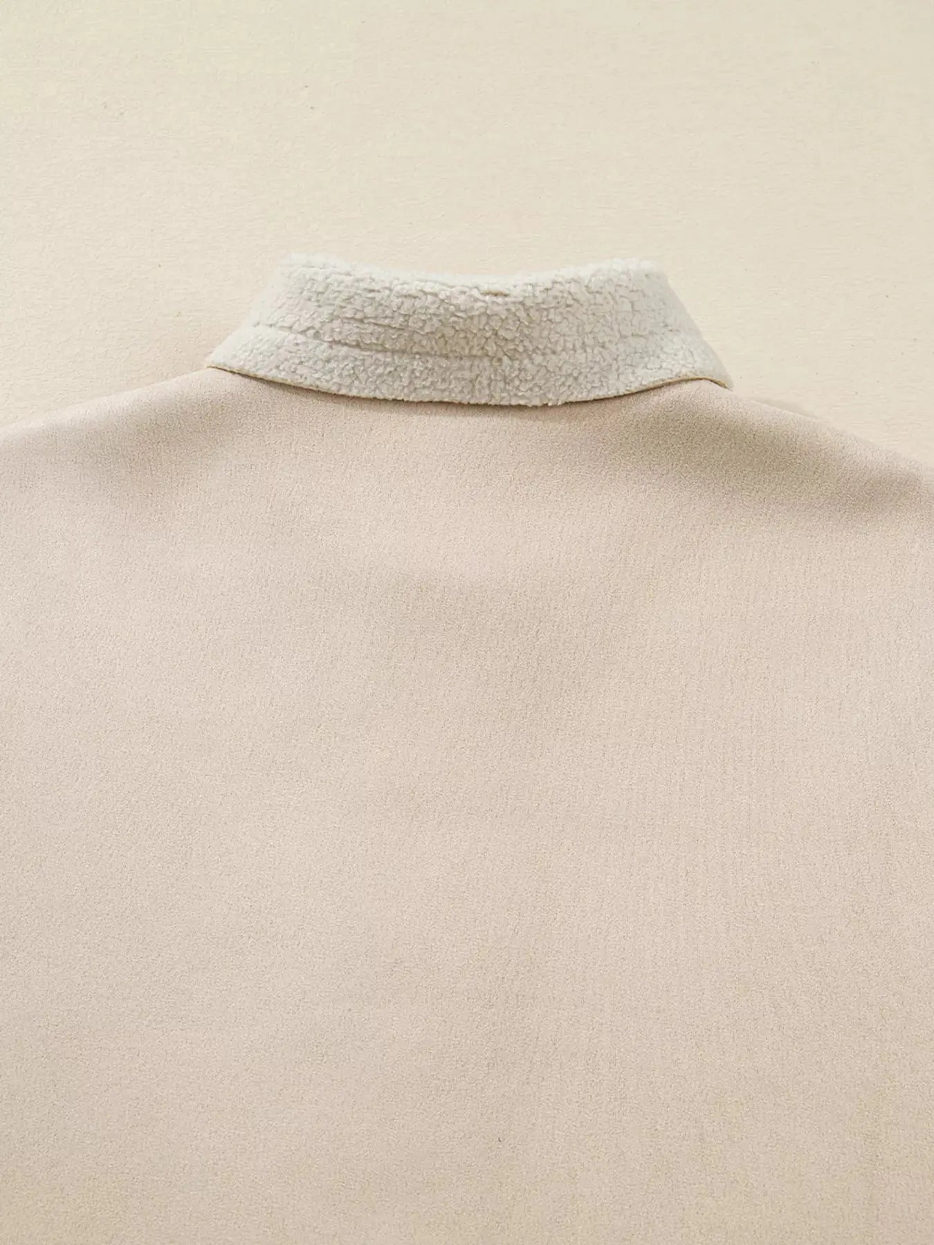 Suede Sherpa Lined Western Loose Jacket - Charmdeals