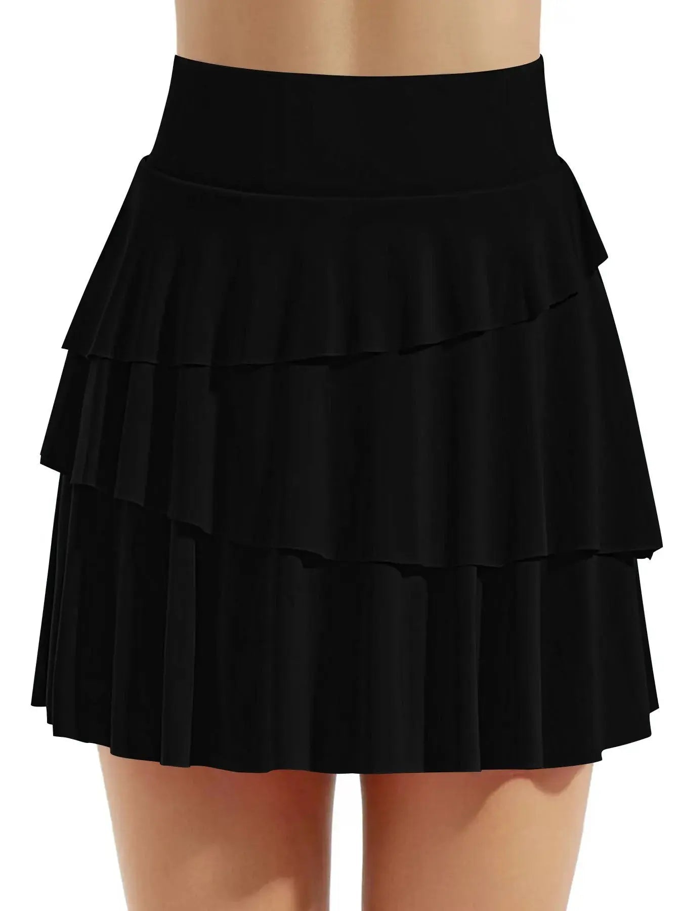 Tiered Ruffle Active Skort - Charmdeals
