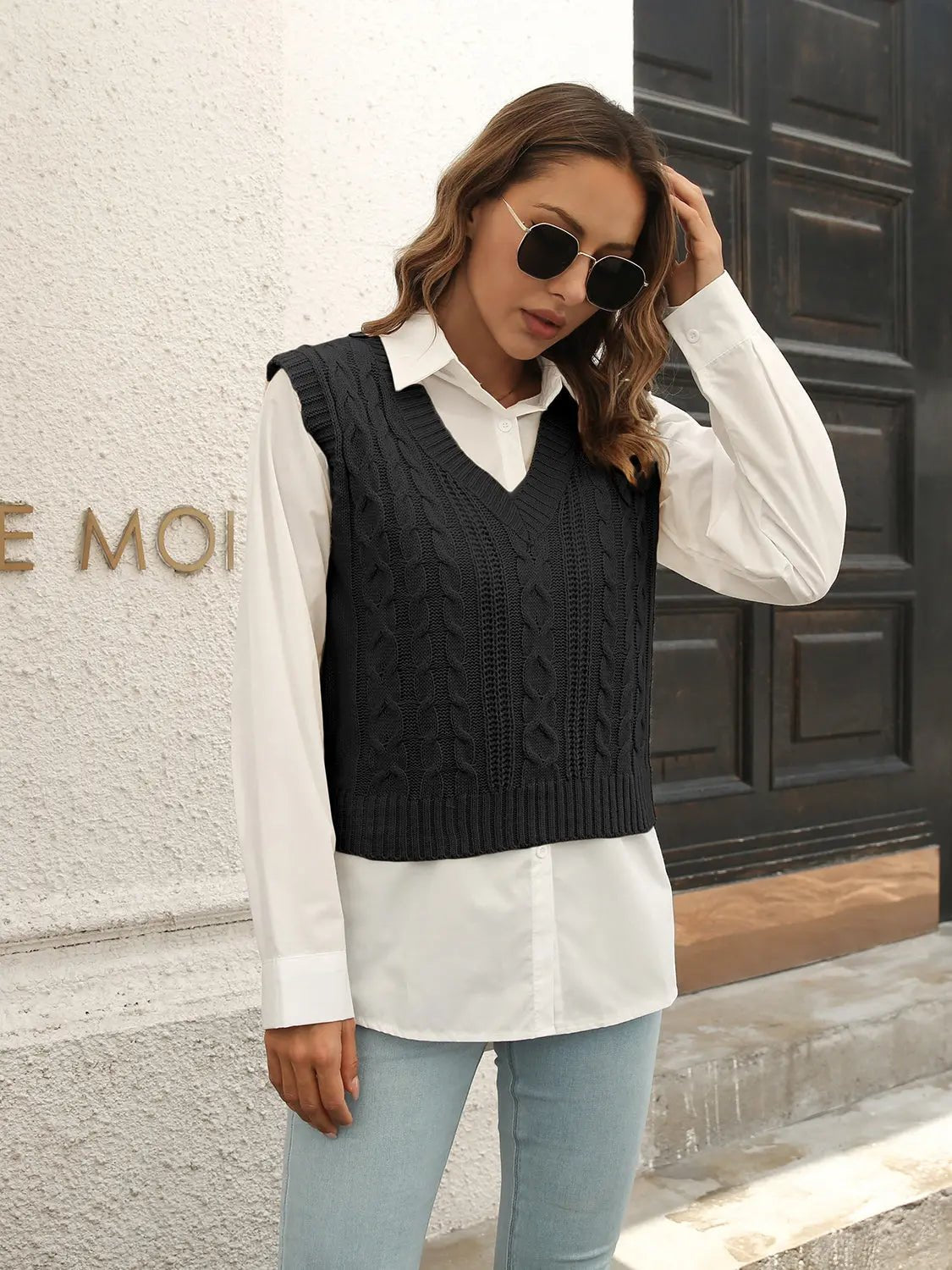 Urban Style V - Neck Sweater Vest - Charmdeals