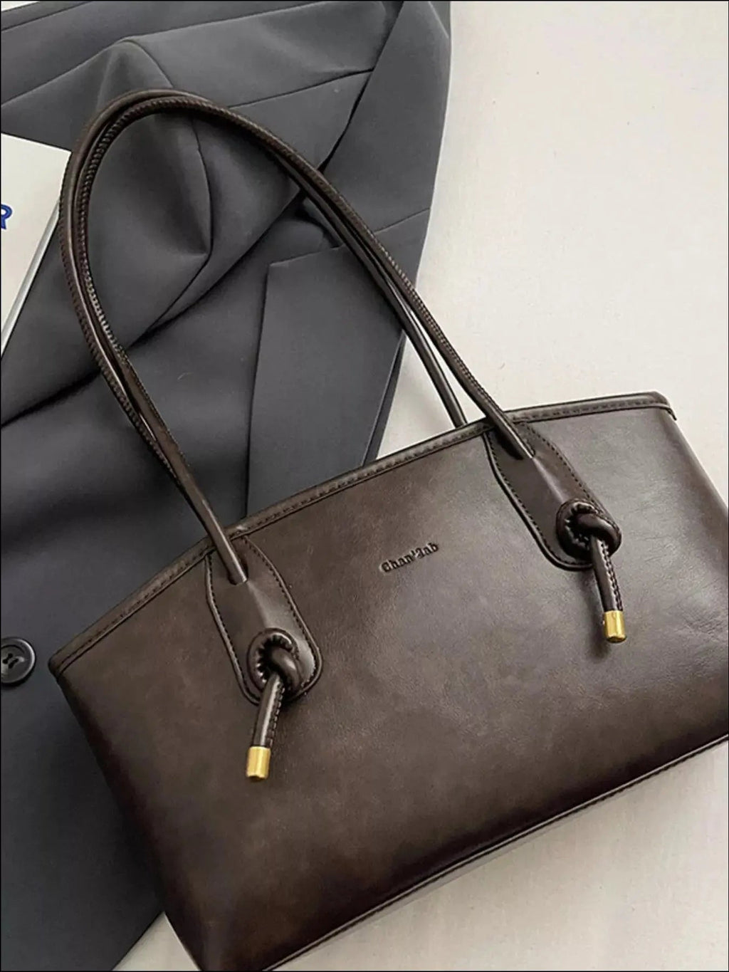 Vintage Style Leather Shoulder Bag - Charmdeals