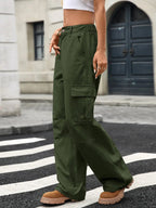 Wide Leg Cargo Jeans - Charmdeals