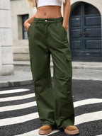 Wide Leg Cargo Jeans - Charmdeals