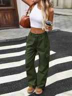 Wide Leg Cargo Jeans - Charmdeals