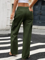 Wide Leg Cargo Jeans - Charmdeals