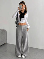 Wide Leg Corduroy Pants - Charmdeals