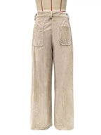 Wide Leg Corduroy Pants - Charmdeals
