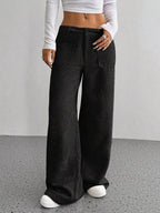 Wide Leg Corduroy Pants - Charmdeals