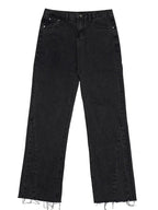 Woman Loose Fit Jeans with Pockets - Charmdeals