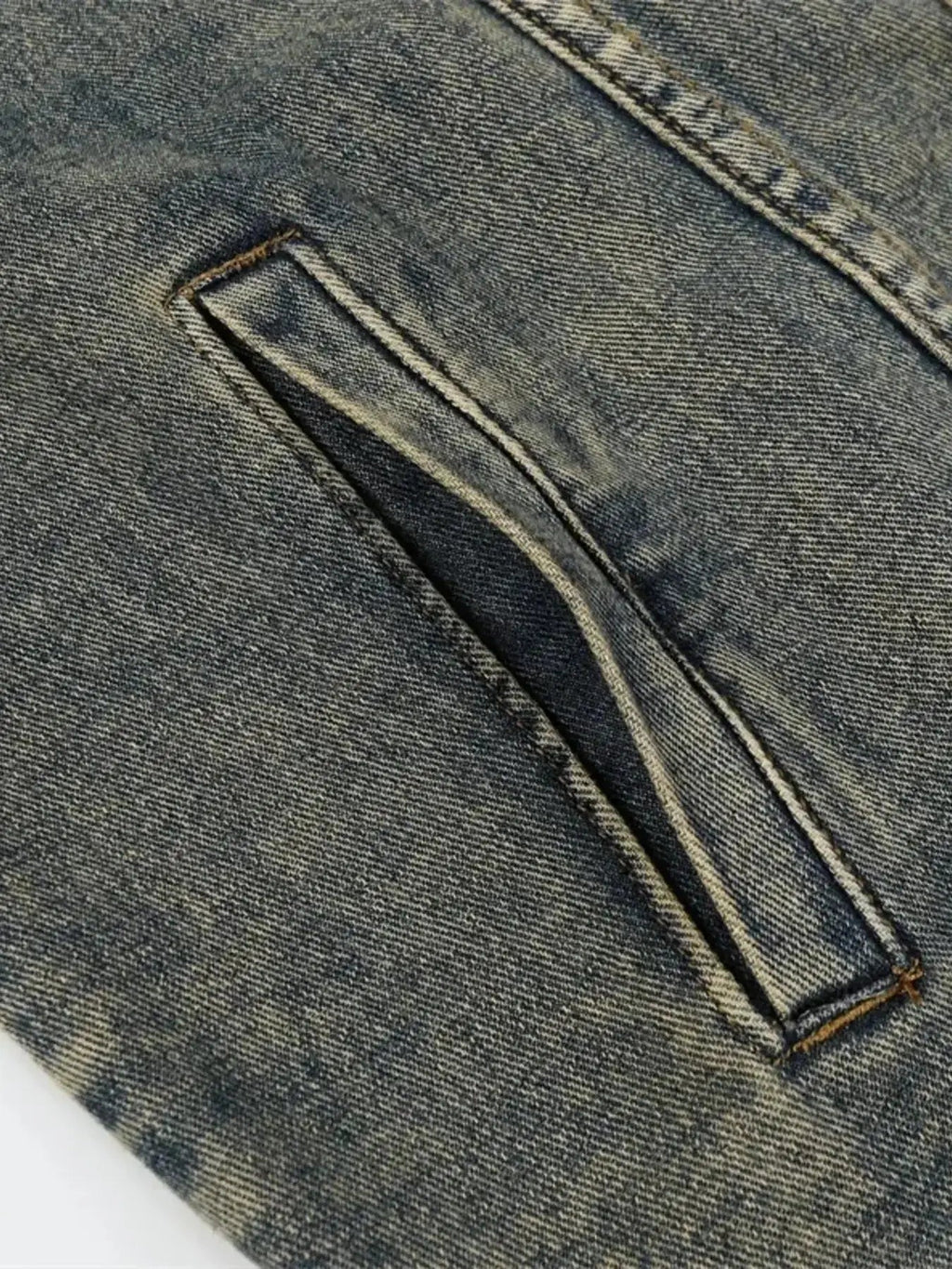 Woman Plus Size Zip Up Long Sleeve Denim Jacket - Charmdeals