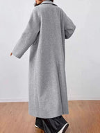 Wool - Blend Longline Overcoat - Charmdeals