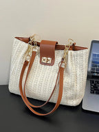 Woven Straw Shoulder Bag - Charmdeals