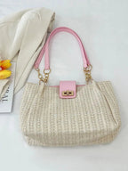 Woven Straw Shoulder Bag - Charmdeals