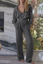 Zip - Up Hoodie and Pants Active Set - Charmdeals